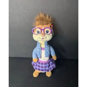 TY Beanie Baby JEANETTE Chipette Alvin & the Chipmunks Movie 8" Plush Toy Bean Z